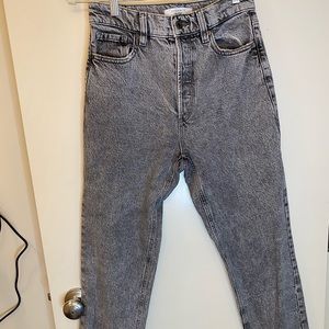 Light-wash black jeans